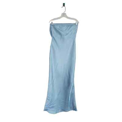 cloudy blue dress Milla Women's Cloudy Blue Tulle Maxi Dress With Ruffled Skirt main image 0