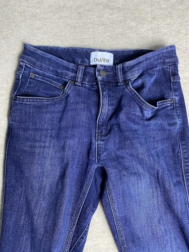 DU/ER DUER Womens Skinny Jeans 27”x 31" Dark Wash - Picture 4 of 12