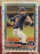 2023 Panini USA Stars & Stripes Ryan Bruno #63 White Stars Prizm /99