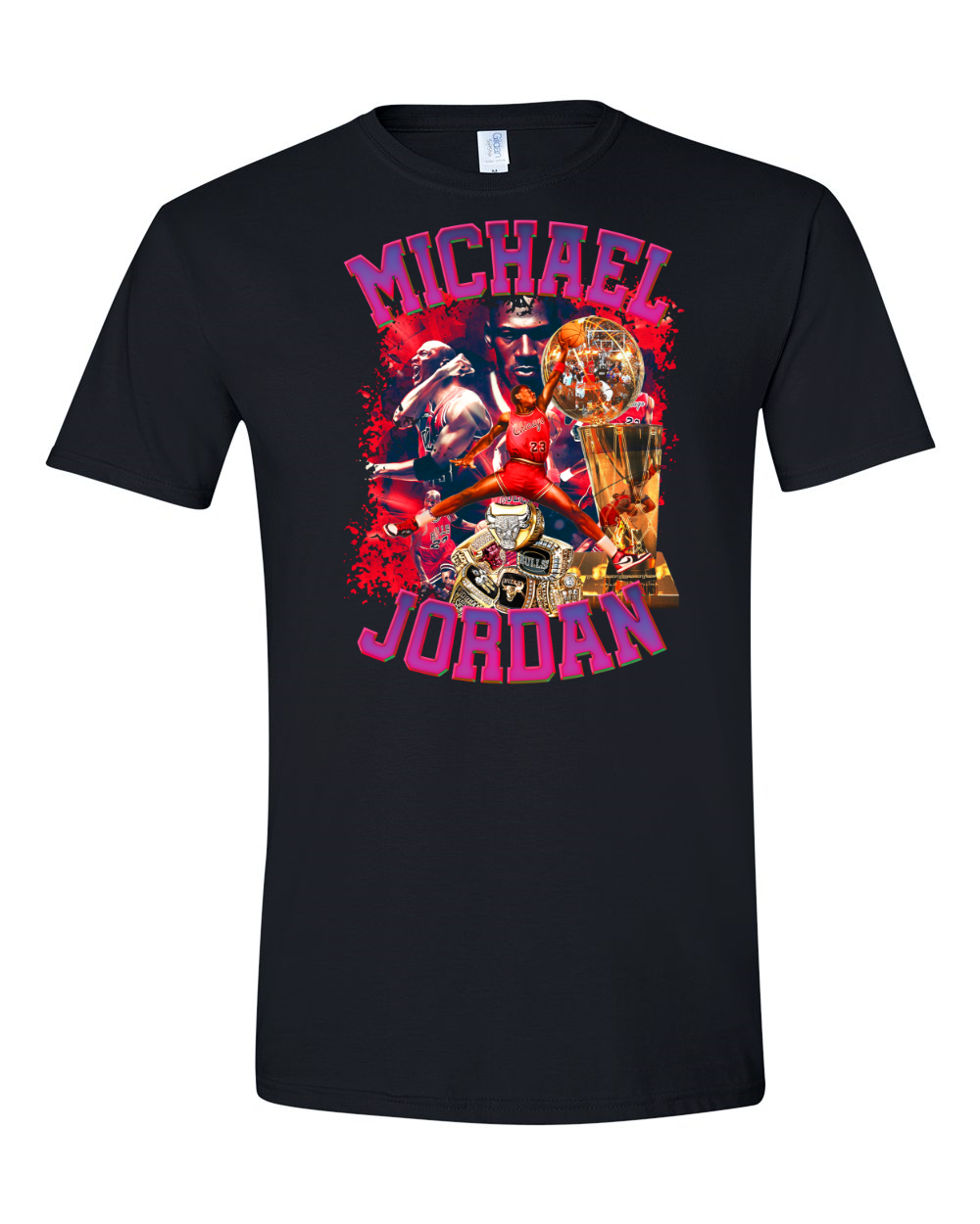 Michael Jordan Champion Graphic Tees - Unisex Short Sleeve - Size  S - 4 XL-image