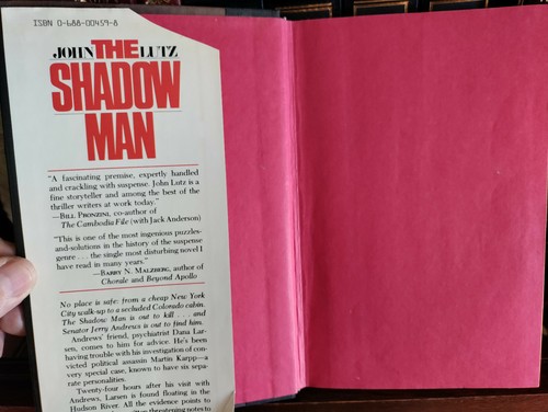 The Shadow Man_John Lutz_HCDJ_1st Edition / 1st Printing_Ex-library_Very Good - Imagen 7 de 12