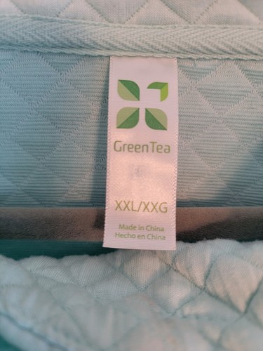 GREEN TEA Women's Size XXL Sweatshirt Pullov Quilted Cowl Neck Pocket Mint Green - 第 6/10 張圖片