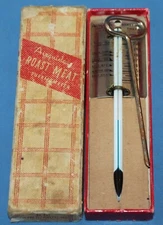 Vintage Airguide Roast Meat Kitchen Thermometer W/ Original Box