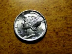 Uncirculated 1943-P Mercury Silver Dime  M15