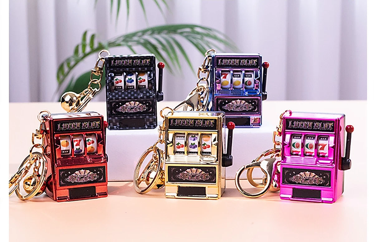 Mini slot machine keychain sale