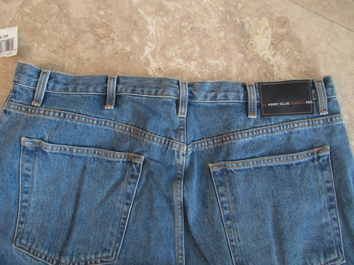 Herrenjeans Größe 40x32 Perry Ellis locker blau, NEU - Bild 3 von 3