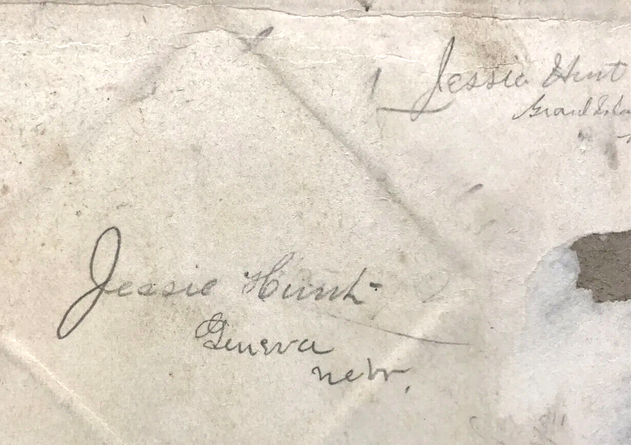 Antique Victorian Scrapbook Album Signed Die Cuts Grand Island NE