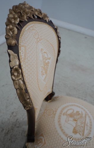 LF63966EC: Pair Antique French Victorian Upholstered Parlor Chairs - Picture 10 of 21