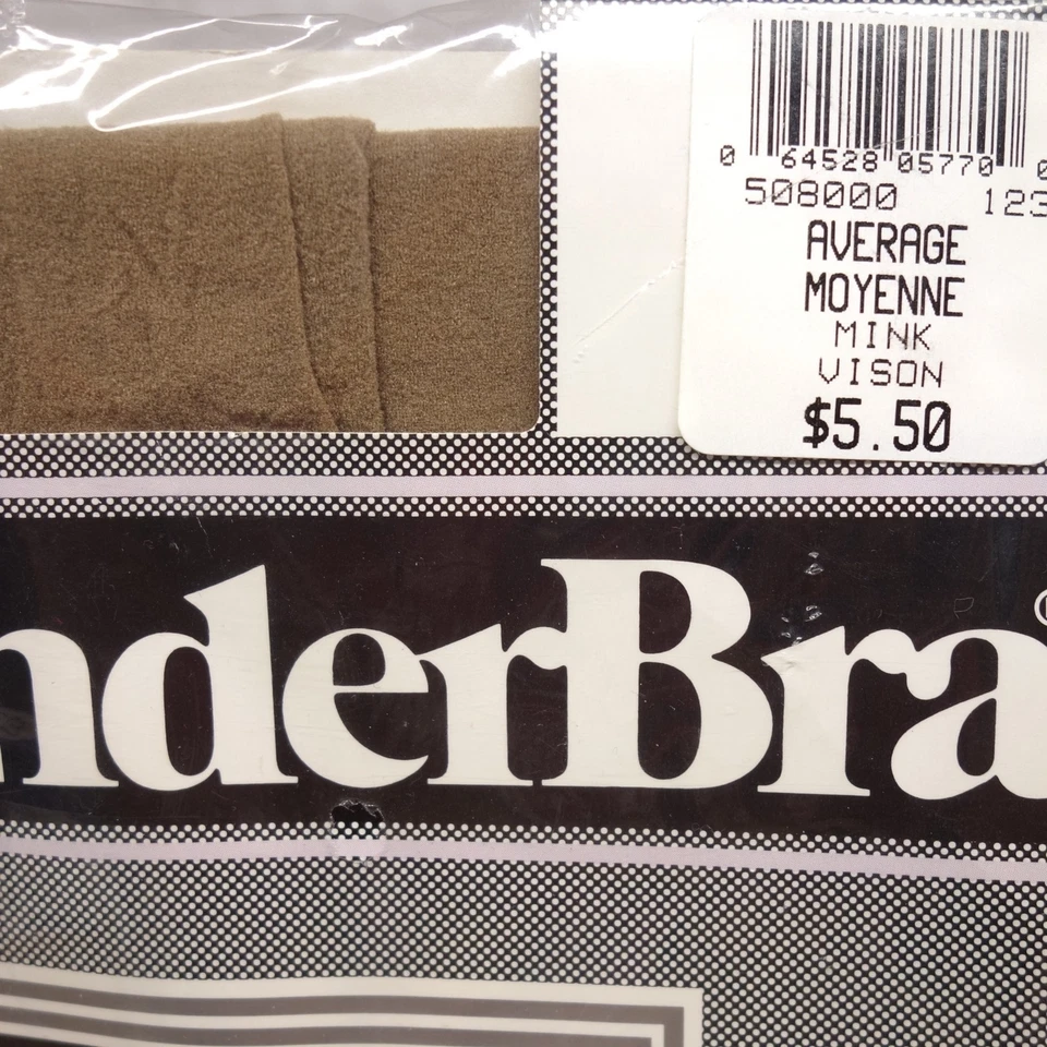 WonderBra Vintage Lace Top Sandalfoot Stay Up Thigh High Stockings Size Average Foto 3 de 4