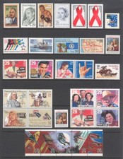 1993 U.S. COMMEMORATIVE YEAR SET *91 STAMPS* INCL WWII SHEET & PRIORITY MINT-NH