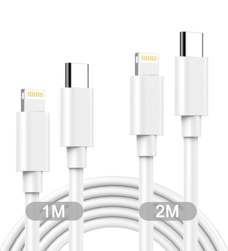 USB C to iPhone Cable 2 Pack 1m 2m White Durable 20W Fast Charging Lead iPhone - 第 24/27 張圖片
