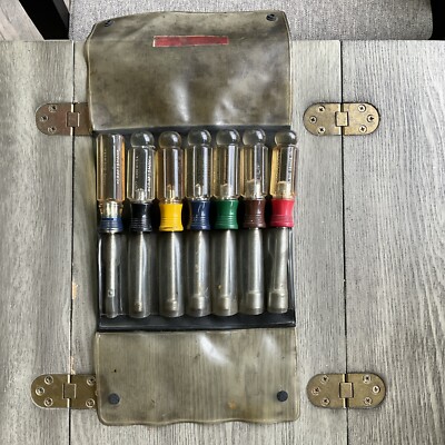 Sears Craftsman 7 Pc SAE Hollow Shank Nut Driver Set 9-4196 Mechanic ...