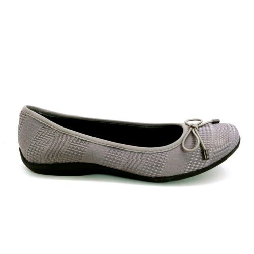 靴 HEWN Sq llic ballet flats 35h 🩰 Soft Style Ballet Flats sz 8.5 W Black Sparkle Leatherette
