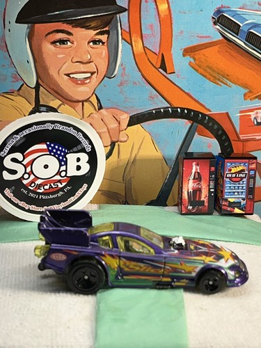 Hot Wheels Ford Mustang Stick Funny Car Dragster Purple USED NM Cond - Picture 4 of 8