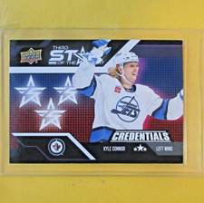 KYLE CONNOR 2022-23 Upper Deck Credentials 3rd Star of the Night #3S1  Jets