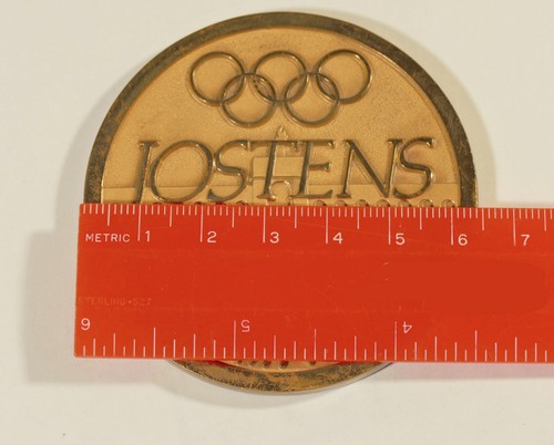 1984 Los Angeles Olimpiadi 64mm JOSTENS MEDAGLIA COMMEMORATIVA in custodia - Foto 6 di 10