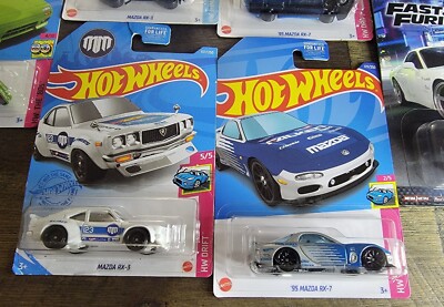 Hot Wheels Mazda Lot of 6 Fast and Furious RX-7 FD Premium
