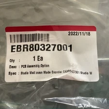 New Genuine  LG Range Control Board Assembly  EBR80327001 Original OEM New