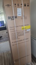 New Bush ME55180FFWTD 268L 55cm Silver Frost Free Freestanding Fridge-Freezer