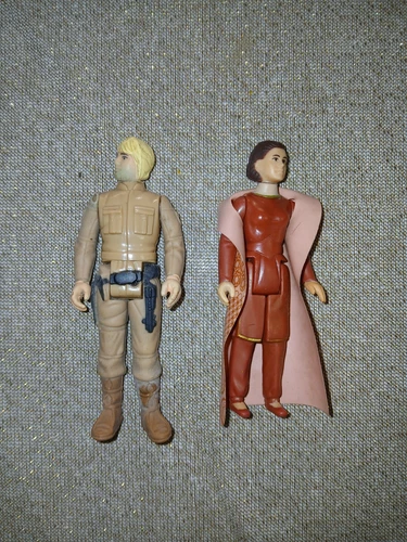 STAR WARS  - Leia and Luke Bespin Figures - ESTATE SALE