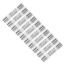 Cartridge Fuses 5A 250V 5x25mm Fast Blow Audio Alarm Amplifier Ceramic 10pcs