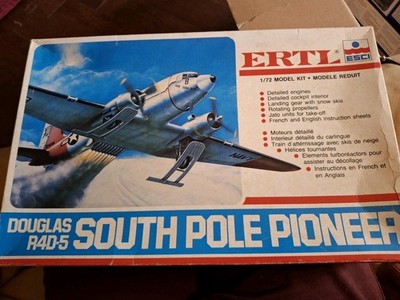 Douglas R4D-5 South Pole Pioneer Plane 1/72 ERTL ESCI Model Kit SEALED US SELLER