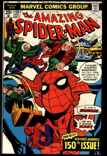 Amazing Spider-Man #150 Marvel 1975 (VF+) Gil Kane Cover L@@K!