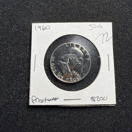 1960 Franklin Half Dollar (Proof) (FBL) 90% Silver.