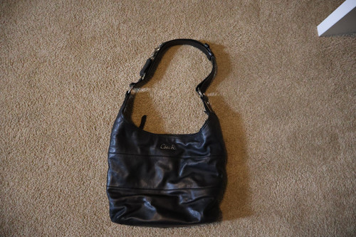 Coach Bag Black Vintage Leather Womens Bag Good Condition - Image 1