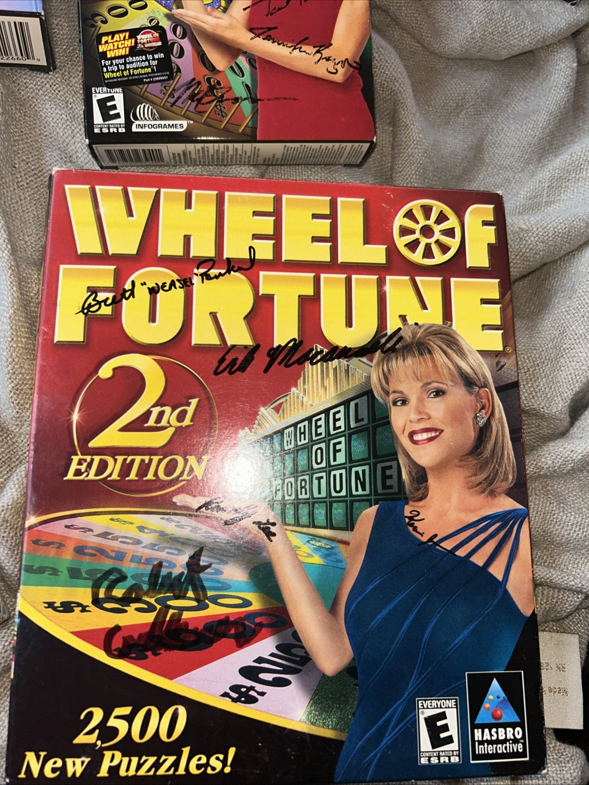 Autographs:  Wheel Of Fortune by Hasbro PC 2nd Edition + LOT Video Games