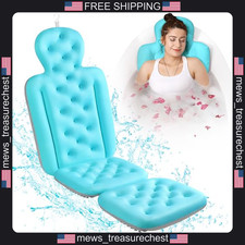 Full Body Bath Pillow for Tub, Thick Spa Cushion, Skin-Friendly Polyester