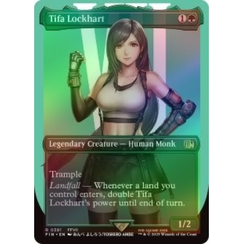 Foil Tifa Lockhart (borderless) (391) M/NM Magic MTG Final Fantasy