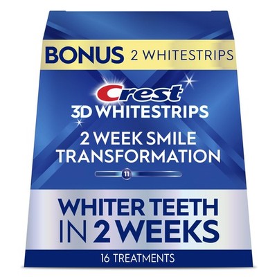 Teeth Whitening Strips Crest 3D Whitestrips Glamorous White 1 Count Pack