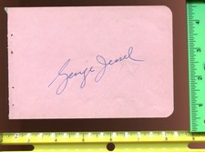 George Jessel & Joe Lewis Signed Autograph Page ACEP228
