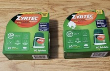 140  10 150 Zyrtec Tablets Allergy Relief 10 mg-150 Count-Exp 10/26 -New Packs