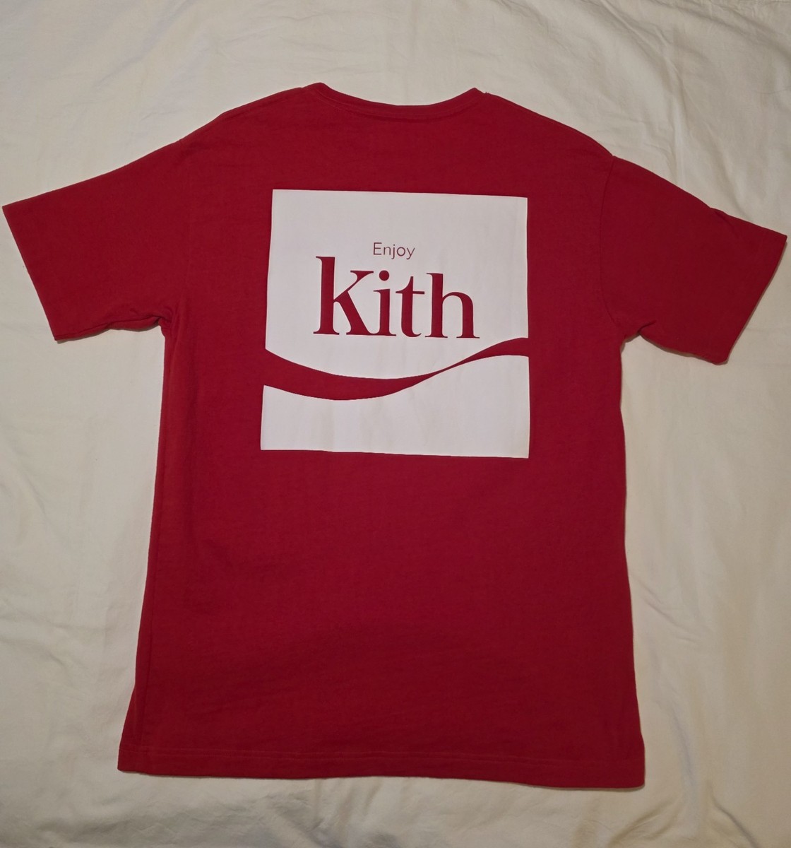 Enjoy Kith x Coca-Cola Tee w/ Bag Size Large Red T-Shirt SS17