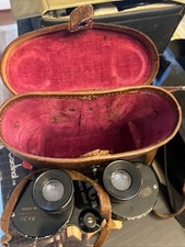 VINTAGE 1954 ROSE BOWL BUSHNELL BINOCULARS W/ ORIGINAL CASE