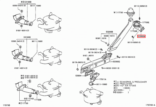 Genuine Toyota LandCruiser HZJ71 HZJ70 HJ75 HJ61 Air Cleaner Inlet Bracket Pad - Picture 5 of 17