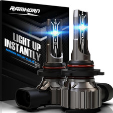 9005 LED Fog Light Bulbs 20000LM Pair 6500K Xenon White Mini Size Plug  Play 30