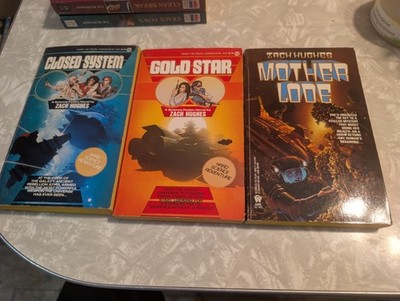 Zach Hughes Sci-Fi Paperback Lot Closed System Gold Star Mother Lode 1st PB