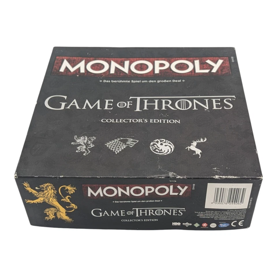 Monopoly Game Of Thrones Collector's Edition Hasbro Abnutzung am Karton KOMPLETT - Bild 3 von 4