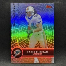 Zach Thomas REFRACTOR Own the Game 2007 Topps #OTG-ZT Miami Dolphins