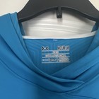 Under Armour ColdGear Fitted Pullover Hoodie Blue Logo Women's M Polyester