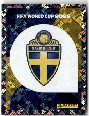 Panini 2026 World Cup Amerika WM Sticker No. SWE 1 Schweden Wappen Logo