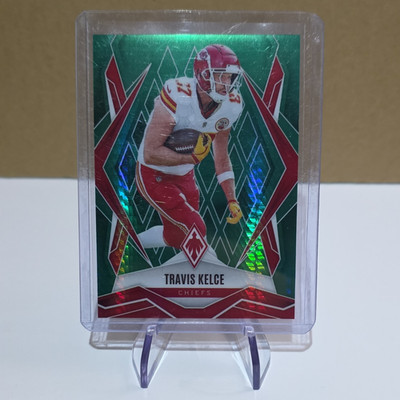 2025 Panini Phoenix - Travis Kelce #60 Chiefs Green Hyper (SN 080/149)