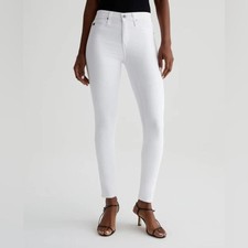 NWT AG Adriano Goldschmied Super Skinny Legging Ankle Jeans Size 27R White