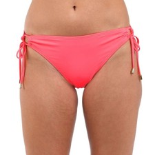 NWT La Blanca Island Goddess Side Tie Hipster Bottom - Coral Reef - size 12