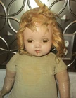 Antique Composition & Cloth Horsman Doll - 24" As-Is