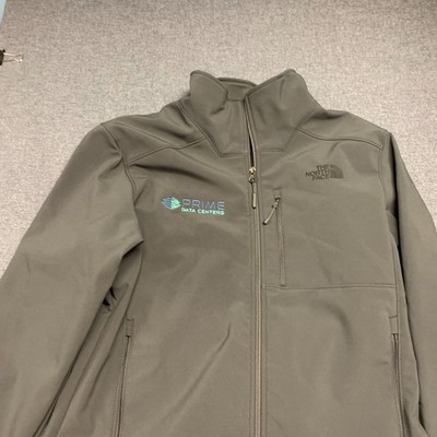 The North Face Men s Jacket Size M Gray Apex Bionic Softshell Full Zip Prime Log