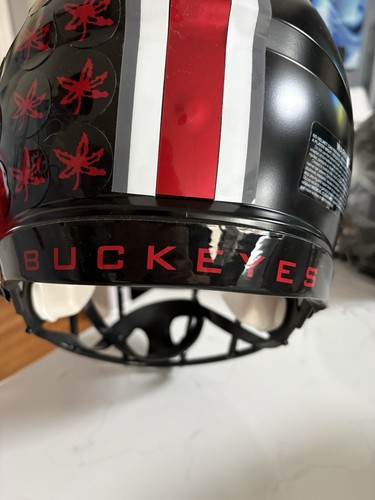 Ohio State Buckeyes Originalgröße authentischer alternativer schwarzer Helm - Bild 3 von 6